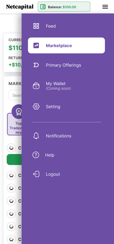 Mobile navigation menu